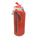 Leather cover for a 1 kilo fire extinguisher - Arange clouquié ( Pantone #D33108 )