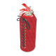 Leather cover for a 1 kilo fire extinguisher - Rouge troupelenc - Couture ( Pantone #AB191A )