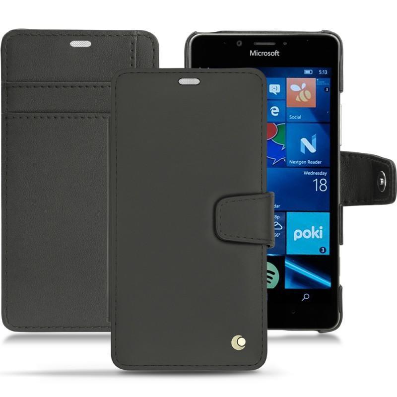 Microsoft Lumia 950 - 950 Dual Sim leather case - Noir ( Nappa - Black ) 