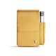 Étui cuir pour paquet de cigarettes avec poche briquet - Or Maïa ( Pantone 871C ) 