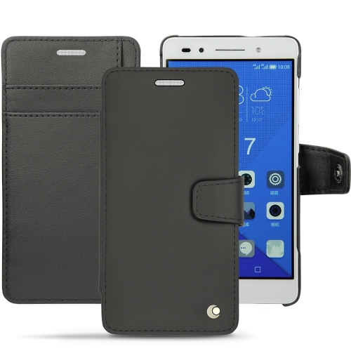 Huawei Honor 7 Plus leather case - Noir ( Nappa - Black ) 