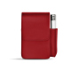 Étui cuir pour paquet de cigarettes avec poche briquet - Rouge PU ( Pantone #d50032 )