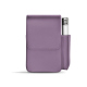 Étui cuir pour paquet de cigarettes avec poche briquet - Lilas PU ( Pantone #b9a3e3 )