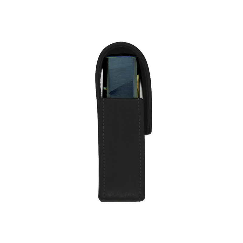 Leather cigarette case with lighter pocket