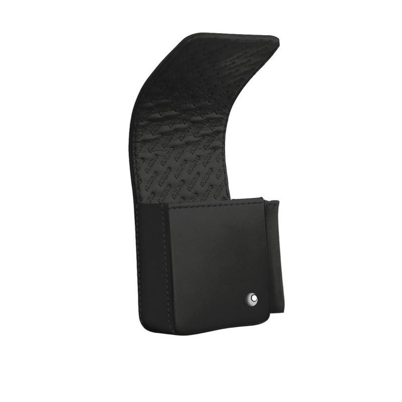 Leather cigarette case with lighter pocket