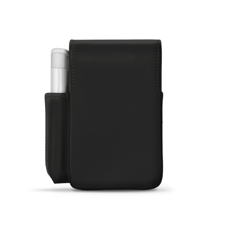 Leather cigarette case with lighter pocket