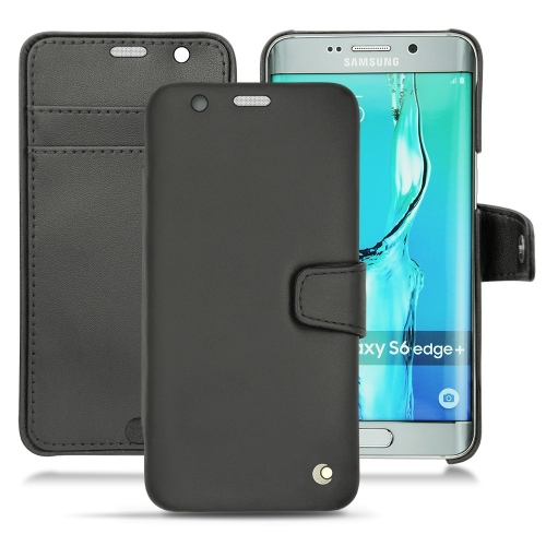 Samsung Galaxy S6 Edge Plus leather case - Noir ( Nappa - Black ) 