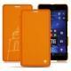 Microsoft Lumia 950 XL - 950 XL Dual Sim leather case - Arange clouquié