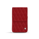 Astuccio pelle per pacchetto di sigarette - Rouge - Couture ( Nappa - Pantone #d50032 ) 
