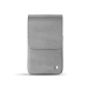Leather case for slim cigarette pack | 100 S - Platinium ( Pantone 877C ) 