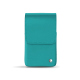 Leather case for slim cigarette pack | 100 S - Bleu fluo