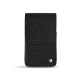 Leather case for slim cigarette pack | 100 S - Serpent nero ( Noir / Black) 