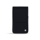Leather case for slim cigarette pack | 100 S - Noir élégant  ( Noir / Black ) 