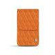 Leather case for slim cigarette pack | 100 S - Orange - Couture ( Nappa - Pantone #ff9351 ) 