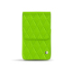 高級紙巻タバコ用レザーケース｜100 S - Vert fluo - Couture ( Pantone #00ab5f ) 