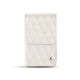 Leather case for slim cigarette pack | 100 S - Blanc escumo - Couture ( Pantone #D6D6D1 )