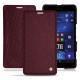 Lederschutzhülle Microsoft Lumia 950 XL - 950 XL Dual Sim - Lie de vin ( Pantone 5115C ) 