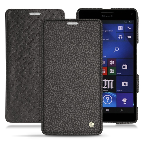 レザーケース Microsoft Lumia 950 XL - 950 XL Dual SimAnthracite ( Pantone #41403c ) 