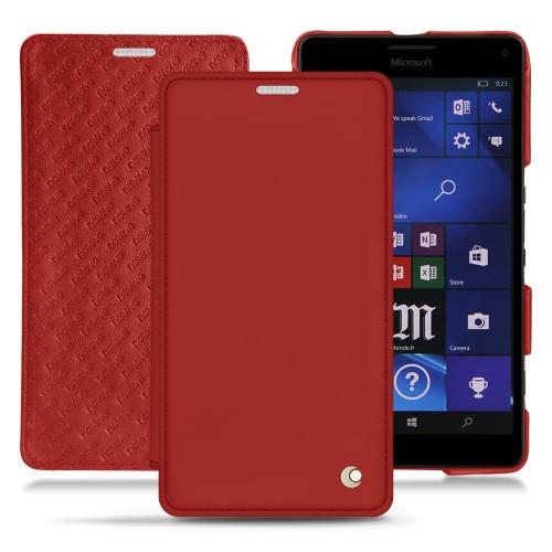 Protections de qualité (housses, étuis, coques) pour Microsoft Lumia 950 XL par NoreveRouge ( Nappa - Pantone #d50032 ) 