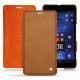Microsoft Lumia 950 XL - 950 XL Dual Sim leather case - Mandarine vintage ( Pantone 165C ) 
