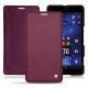 Housse cuir Microsoft Lumia 950 XL - 950 XL Dual Sim - Prune vintage ( Pantone 512C ) 