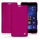 Housse cuir Microsoft Lumia 950 XL - 950 XL Dual Sim - Rose fluo