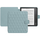 レザーケース Kobo Libra Colour - Bleu ciel - Couture ( Nappa - Pantone #abcae9 ) 