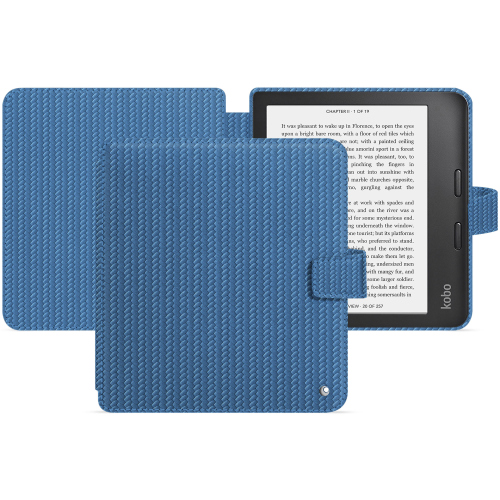 Funda horizontal de lujo para Kobo Libra Colour de NoreveAbaca ishia ( Pantone #395775 ) 