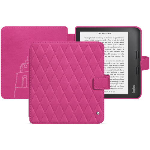 Horizontale Premium-Hülle für Kobo Libra Colour von NoreveRose BB - Couture ( Pantone #DB599F )