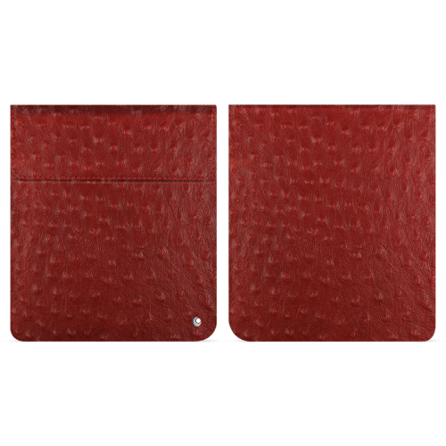 Pochette de Luxe pour Kobo Libra Colour - Protégez Votre Liseuse avec StyleAutruche ciliegia ( Pantone #a4343a ) 