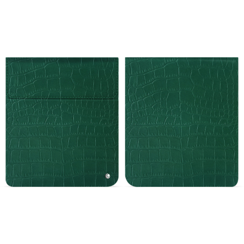 Luxushülle für Kobo Libra Colour - Schützen Sie Ihr Lesegerät mit StilCrocodile pino ( Pantone #173F35 ) 