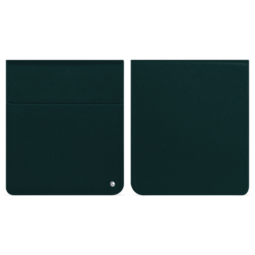 코보 리브라 컬러용 고급 파우치 - 전자책 리더기를 스타일리시하게 보호하세요.Vert séduisant ( Pantone #1d3c34 ) 