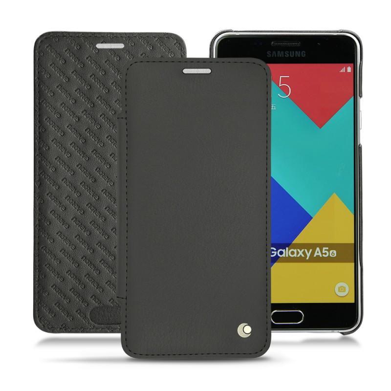 Samsung SM-A510F Galaxy A5 (2016) leather case - Noir ( Nappa - Black ) 