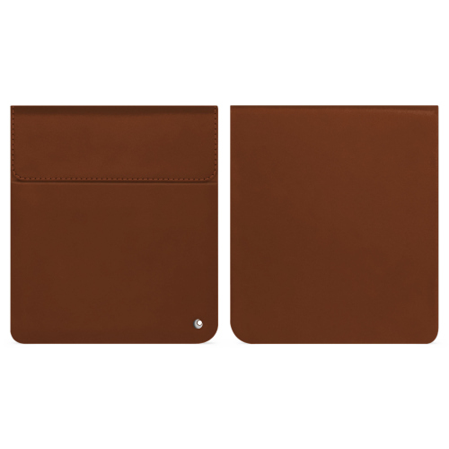 코보 리브라 컬러용 고급 파우치 - 전자책 리더기를 스타일리시하게 보호하세요.Marron ( Nappa - Pantone #8B4720 ) 