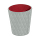 Dice cup - Gris - Couture ( Nappa - Pantone #c1c6c8 ) 