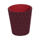 Dice cup - Lie de vin - Couture ( Pantone #412234 ) 