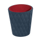 Dice cup - Jean vintage - Couture ( Pantone #2f414f  ) 