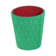 Dice cup - Menthe vintage - Couture ( Pantone #37b375 ) 
