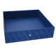 Storage tray - Bleu océan - Couture ( Nappa - Pantone #15458a) 