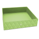 Storage tray - Vert olive - Couture ( Nappa - Pantone #a7c58e ) 