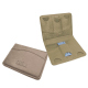 Leather keeper for Memory Stick cards - Taupe vintage ( Pantone #bda790 ) 