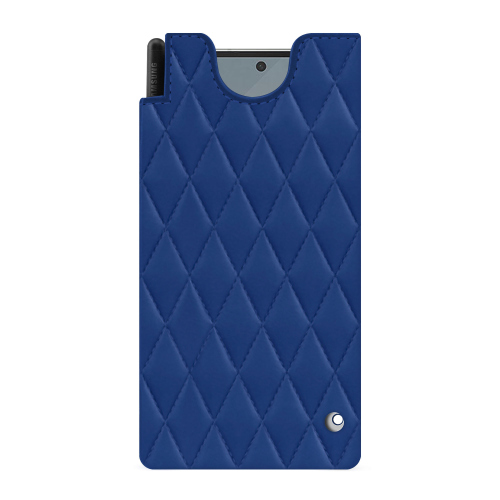 三星 Galaxy Z Fold6 高级皮套 - NoreveBleu océan - Couture ( Nappa - Pantone #15458a) 