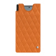Funda de piel Samsung Galaxy Z Fold6 - Orange - Couture ( Nappa - Pantone #ff9351 ) 
