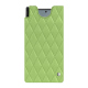 Funda de piel Samsung Galaxy Z Fold6 - Vert olive - Couture ( Nappa - Pantone #a7c58e ) 