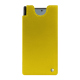 Lederschutzhülle Samsung Galaxy Z Fold6 - Jaune fluo ( Pantone #c9ff57 ) 
