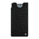 硬质真皮保护套 Samsung Galaxy Z Fold6 - Autruche nero ( Noir / Black) 
