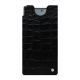 硬质真皮保护套 Samsung Galaxy Z Fold6 - Crocodile nero ( Noir / Black) 