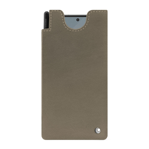 Custodia in pelle premium per Samsung Galaxy Z Fold6 - NoreveDarboun sabla ( Pantone #BCB1A1 )