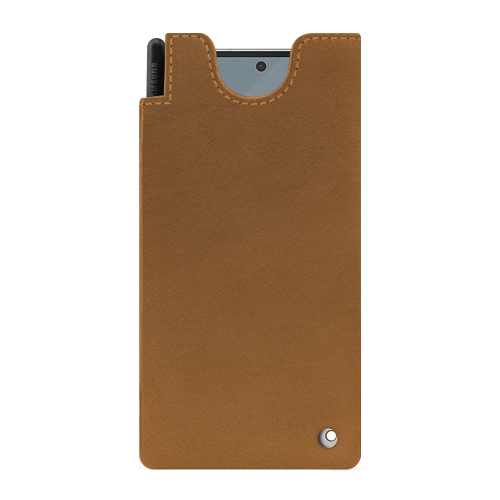 Samsung Galaxy Z Fold6 Premium Leather Case - NoreveCastan esparciate ( Pantone #824F2A )