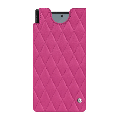 Pochette Samsung Galaxy Z Fold6 en Cuir Luxe - NoreveRose BB - Couture ( Pantone #DB599F )